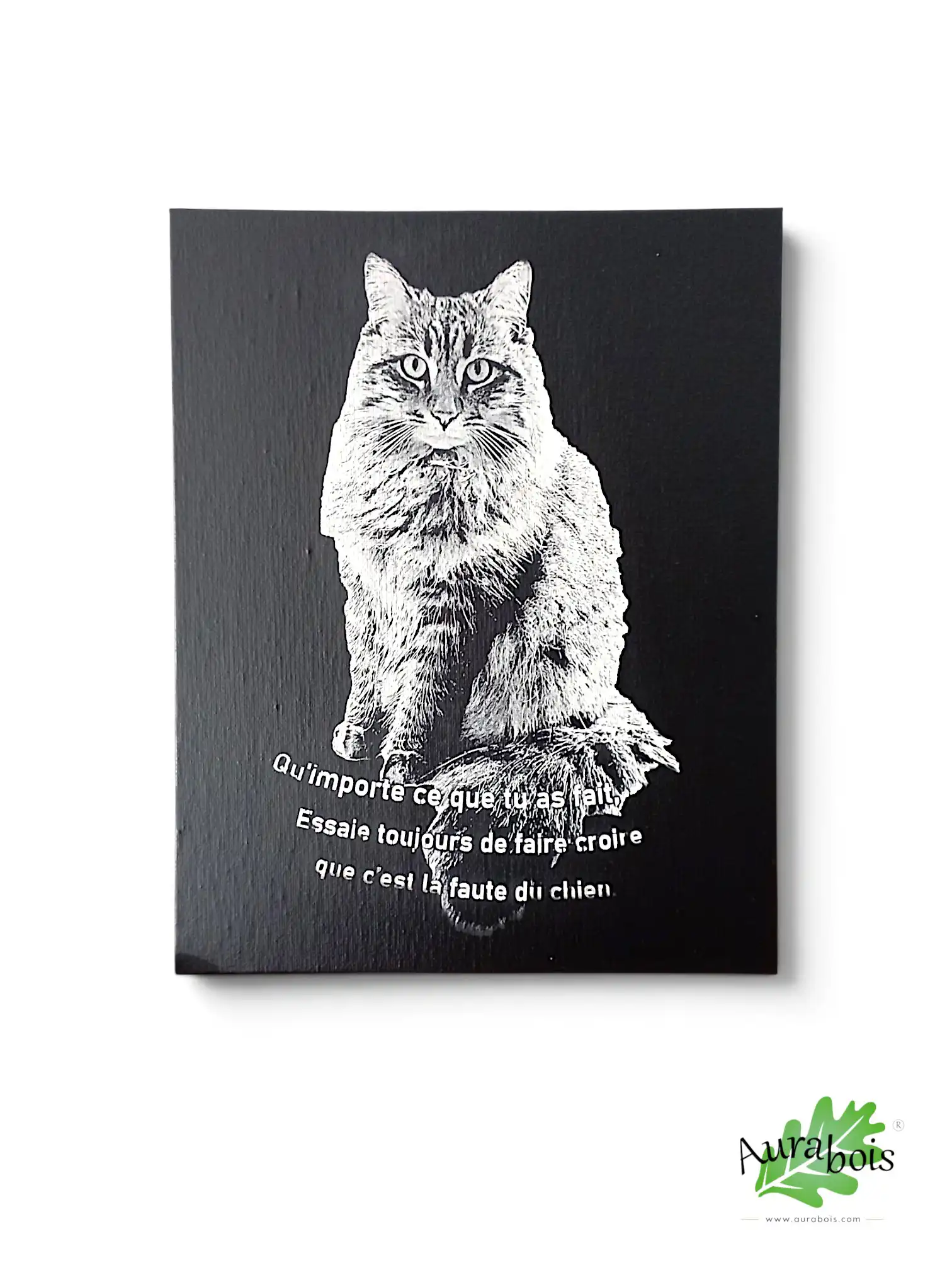 Peinture sur toile 30 x 40 personnalisable avec photo ou image gravée au laser 1 Toile personnalisée avec photo gravée au laser en noir et blanc